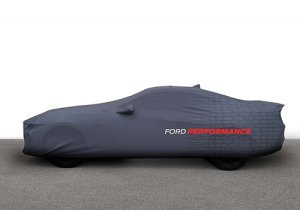 Ford Mustang Car Cover - Ford Racing - Mid Wing Indoor - Gray - 2024+ Ford Mustang Car Cover - Ford Racing - Mid Wing Indoor - Gray - 2024+